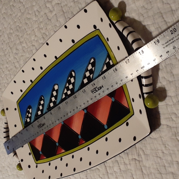 Carnival Hand Painted Alice in Wonderland Jewelry Tray & Vase - Picture 2 of 12